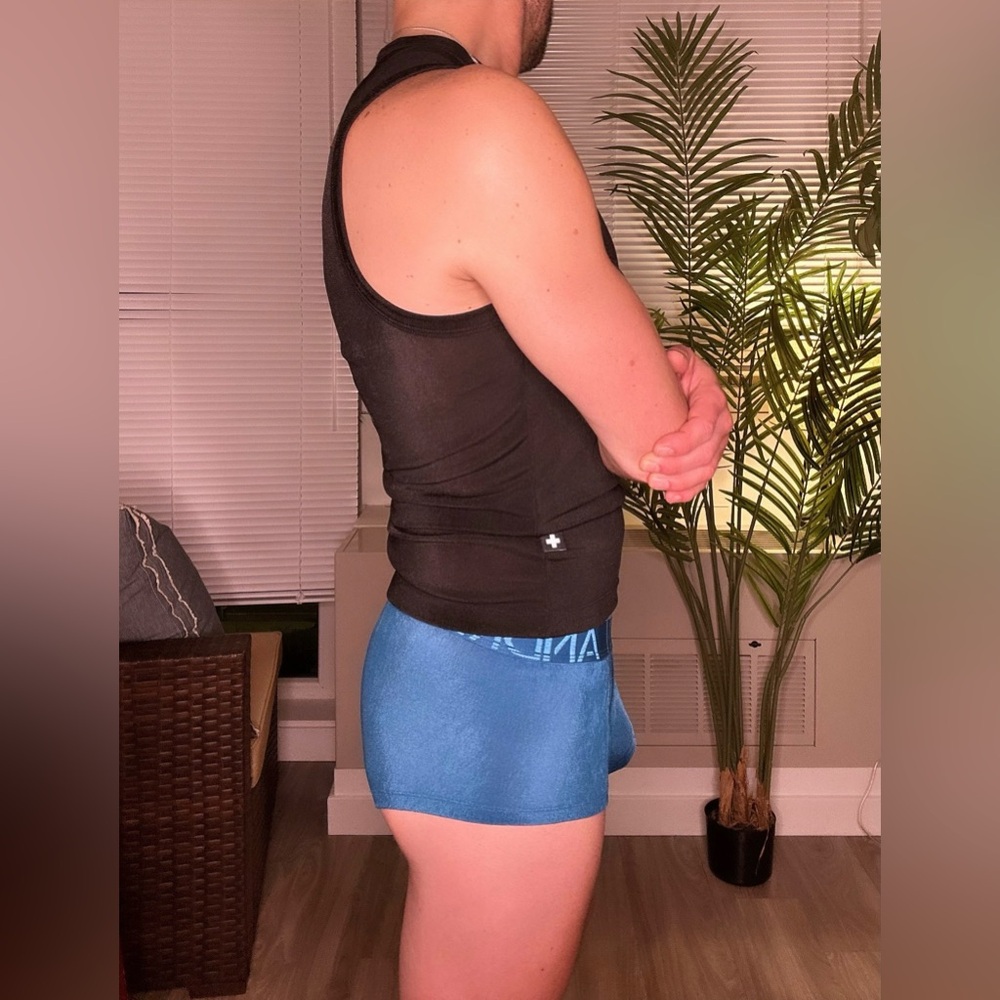 Andrew Christian | Sensual Rib Trunk w/ Almost Naked in Deep Teal (Small) - Picture 10 of 13